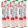 Mentadent 6x Sensitive Mineral Active Mentadent Spazzolino Protezione Gengive con Setole Ultra Morbide per Gengive Delicate - 6 Spazzolini