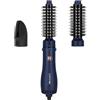 PARWIN PRO BEAUTY Spazzola ad aria calda 3 in 1, styler per capelli, spazzola per asciugatura in un solo passaggio, volume rapido, ricci, lisciatura, 3 temperature, trattamento ionico, 1100 watt, Blu