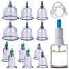 Nizirioo Coppettazione Sottovuoto,12 Pezzi Coppettazione Set,Coppettazione Biomagnetico,Coppettazione Massaggio Set,Tradizionale Cinese Set Coppettazione Per Terapia,Alleviare, Sollievo Muscolare(Blu)