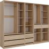 Vicco Armadio multifunzione multifunzione Elmo, Sonoma, 100 x 200 cm