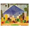 1art1 Paul Klee Stampa d'Arte e Cornice (Plastica) - Il Niesen, Notte Egiziana, 1915 (50 x 40cm)
