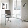 Liberoshopping Scrivania in vetro OFFICE GLASSY - Design moderno ed elegante, perfetta per ufficio e studio, struttura resistente e raffinata (120 cm)