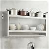 Generic Armadietto da cucina in acciaio inox con ante scorrevoli, design con asta sospesa, per bagno, soggiorno, lavanderia, facile da pulire, 100 x 32 x 46 cm