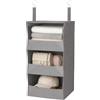 MERVYNGLYNNHUNTER Organizer da appendere grigio con 3 scomparti, 1 armadio