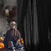 AIXIMA Halloween Decorazioni,Panno Raccapricciante di Halloween (5 x 2.15 M) Garza di Halloween Spaventoso,Halloween Decorazioni Casa Horror per Giardino,Finestre, Porte,Interni ed Esterni (Nero)
