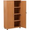 MMT Furniture Designs Ltd Libreria alta a 2 ante, dispensa, cucina per ufficio, casa, armadietto, armadietto fisso, mobili, 4 ripiani, larghezza 31,5 pollici, enorme capacità di archiviazione, scatola per cartelle 40 x A4