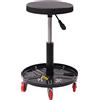 JDBDU Sgabello da officina con ruote, 44 - 56 cm, altezza regolabile, per officina, 136 kg, capacità di carico