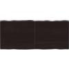 vidaXL Piano Tavolo Marrone Scuro 140x60x(2-4) cm Rovere Non Trattato