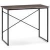 VS Venta-stock Scrivania Cáceres Nero, stile industrial, 90 (lunghezza) x 50 (profonditá) x 74 (altezza) cm