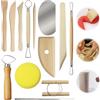 EXIN DECHEN 13 Pezzi Strumenti per Modellare Argilla Set, Fai da Te Mirette per Argilla | Strumento per Scolpire Scultura in Argilla Non,Attrezzi Scultura Argilla,Set di Strumento, per Professionisti o Principiant