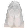Wambere 20 sacchetti per scarpe con coulisse, riutilizzabili, multifunzionali, da viaggio, colore: bianco, bianco, 32x48cm