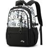 Amythe Zaino Adolescente Ragazzi - Zaino Scuola Media Superiore 31L per Computer 15.6 Pollici - Zaini Casual Nero Leggero Impermeabile - Rientro a Scuola, Compleanno o Natale