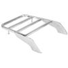 KIMISS Portapacchi Posteriore Sissy Bar per Moto in Metallo Materiali per Shadow VT750 C2 1997-2003 Argento Cromato