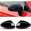TTCR-II 2 PCS Calotte Specchietti Compatibile con Audi A1 8X | Sinistra+Destra Coperchio Specchio Retrovisore A1 8X 2010 2011 2012 2013 2014 2015 2016 2017 2018 Copri Specchietto - Nero