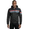DAINESE Vintedge Air Tex Jacket, Giacca da Moto con Cappuccio, Nero con Strisce Rosse e Blu (IT, Numero, 50, Regular, Regular, Standard, BLACK/BLUE/RED)