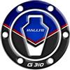 AZgraphishop PROTEZIONE TAPPO BENZINA RESINA 3D COMPATIBILE CON BMW G 310 GS 2021 GP-709 (Rallye)