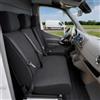 Walser Transporter coprisedili per auto in tessuto compatibile con Citroen Jumper II/Peugeot Boxer/Fiat Ducato, 1 sedile anteriore singolo (con bracciolo)
