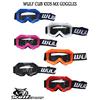 Wulf Cub WULFSPORT Mascherina Sportiva da Motocross ATV Moto MX e Quad Misura Bambino - Nero