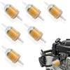 Zyrtkeriom Filtro carburante per benzina, 6 pezzi, 6 mm/8 mm, filtro carburante universale per benzina e diesel, adatto per tosaerba, auto, moto, scooter, ciclomotori, filtro liquido di alta qualità