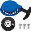 Tunejoy Avviamento Strappo Moto Avviamento Accensione Minimoto Easy Pull Starter in Alluminio per Mini Pocket Dirt Bike Minimoto ATV Quad 2 Tempi 47cc 49cc Blu