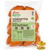 LOVE KETO Cornetti proteici low carb ripieni al pistacchio 20 confezioni da 50gr - Made in Italy