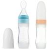PandaEar Set 2 Cucchiai Dosatori in Silicone per Alimenti per Bambini | Dispenser di Frutta 120 ml | Ideale per Viaggio Neonati Bambini Maschi e Femmine