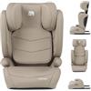 Deryan Charlie i-Size - Seggiolino auto per bambini, 100-150 cm, con Isofix, gruppo 1/2/3, 9-36 kg, 3,5-12 anni, con fissaggio a cinghia, protezione dagli urti laterali, poggiatesta regolabile, colore