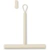 Brabantia - ReNew Tergivetro per Doccia con Gancio - Spazzola in Silicone per Vetri & Piastrelle del Bagno - Impugnatura Morbida & Antiscivolo - Resistente alla Corrosione - Soft Beige - 42,1 x 9 cm