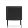 Brabantia Bo Touch Bin Pattumiera, Metallo, Nero Opaco, 11 + 23 Litri