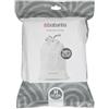 Brabantia PerfectFit Bags Sacchetti Spazzatura, Codice H (50-60L), 40 pz