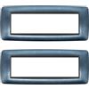 CILIA 7 Moduli Placca Compatibile Con Bticino LIVING INT, Placche In Plastica di Alta Qualità Supporto 507 Vari 11 Colori (Blu, 7 Moduli-2 Pezzi)