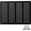LIRAST 400x300mm Nera Griglia D'aria con Rete Anti Insetti - Griglie D'Aerazione in Metallo