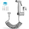 SYCEES Doccia Bidet Portatile,Set di Doccetta Bidet con 2 Modalità,Spruzzatore per WC in 304 Acciaio Inossidabile,Doccino Bidet con Supporto Tubo Retrattile 1.5M per WC Igienie Personale Pulizia Bagno
