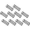 PATIKIL 1.2mm Filo Dia 14mm OD 35mm Libero Lunghezza Compressione Molla, 10pz Molla Acciaio Estensione Molla, Nero