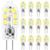 YIIFELL Lampadine LED G4 12 Pezzi, 2W Lampadina LED G4, Bianco Freddo 6000K Equivalente 20W Lampada Alogena, G4 LED 200LM Risparmio Protezione Occhi Non Dimmerabile Nessun Sfarfallio Angolo a fascio 360 °