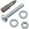 AERZETIX Kit fissaggio M5x30 mm / 50 viti metalliche / 50 dadi esagonali / 100 rondelle piatte / 1 utensile 1/4 PZ2