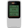 Cradtec Rivelatore Radon Digitale III, Bianco, Radon Monitor, Radon Meter, Vetro Temperato, Risultato a breve e lungo termine, Portatile, Facile da Usare, 3 Batterie AAA, Commutabile tra Bq/M3 e pCi/L