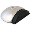 Stoppwerk Fermaporta in acciaio inox TS011 fermaporta da pavimento con materiale di fissaggio e tampone di gomma per pavimento - L: 5,6 cm H: 1,7 cm