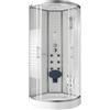 HOME DELUXE - doccia completa Bianco Perla PEARL - dimensioni 100 x 100 cm - inclusa doccia a pioggia, radio e accessori I doccia già pronta, doccia, tempio doccia