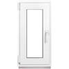 Framex Finestra Seminterrata Piccola in PVC Bianco, Larghezza x Altezza 40 x 80 cm (400 x 800 mm), Doppi Vetri (32 mm), Anta-Ribalta, Girevole DIN Sinistra - Premium