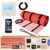 Warmcoin® Kit Completo Riscaldamento a Pavimento Elettrico 160W/m² - Stuoia Autoadesiva 9,0 m² (0,5x18m) - Per Piastrelle, Laminato e Parquet - Con Termostato WiFi W51 Bianco