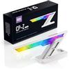 CyberPrism Supporto Scheda Grafica ARGB, Supporto GPU 75-125 mm | Base magnetica, gomma antiscivolo, colonna alluminio, ARGB 5V 3 pin, per schede video triple-slot