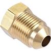 PATIKIL 3/8 SAE Svasatura 1/4 SAE Svasatura Ottone Tubatura Raccordo, Filettatura Tubo Adattatore Flessibile Connettore per Aria Condizionatore Refrigerazione