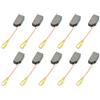 PATIKIL 10pz Spazzola di Carbone di Ricambio 14mm x 8mm x 6mm Carbonio | Alimentazione Utensile Sostituzione Riparazione, Parte Carboncini Motore Elettrico, per Elettrico Motore