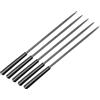 PATIKIL 3mm x 140mm Rotondo Ago Lima, 5pzs Secondo Taglio Acciaio Plastica Maniglia Lime