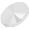PATIKIL M10 Filo Alluminio Disco Ferramenta, 1pz 75mm Dia 10mm Spessore Alluminio Cerchio Disco per Vetro Tavolo, Argento Tono