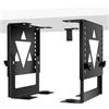 HRGOYY Mini supporto per PC sotto la scrivania, supporto CPU/NAS regolabile in altezza e larghezza per Mac mini computer desktop, piccoli PC e torre desktop in formato fattore di forma piccola