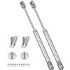 inferramenta Set 2 Pistoni a Gas per Ante Cucina | Molle a Gas Professionali per Mobili e Armadi | Cerniere a Chiusura Ammortizzata, Braccetti Pneumatici Sollevamento Anta | Supporto 80-100-120-150N (80N)