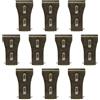 INCREWAY 10 ganci per mattoni, ganci in metallo per appendere luci e ghirlande (bronzo)