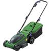 Forte Tosaerba elettrico da 1400 W, 34 cm, larghezza di taglio 34 cm, 6 altezze di taglio regolabili e rullo posteriore. Potente tosaerba elettrico per prati di piccole e medie dimensioni (tosaerba da